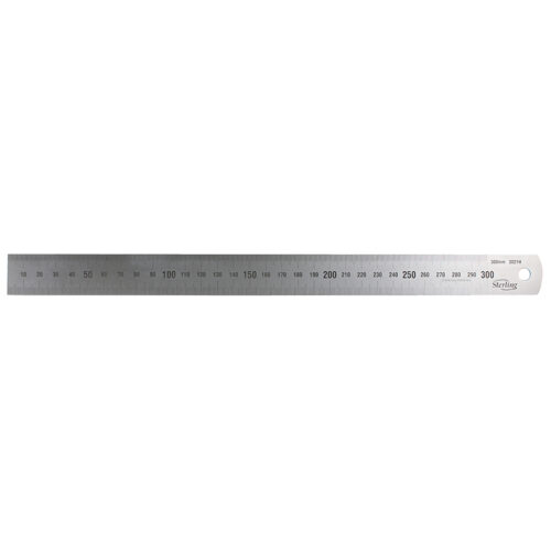 Sterling 600mm (24″) Matt Stainless Steel Ruler Metric/Imperial