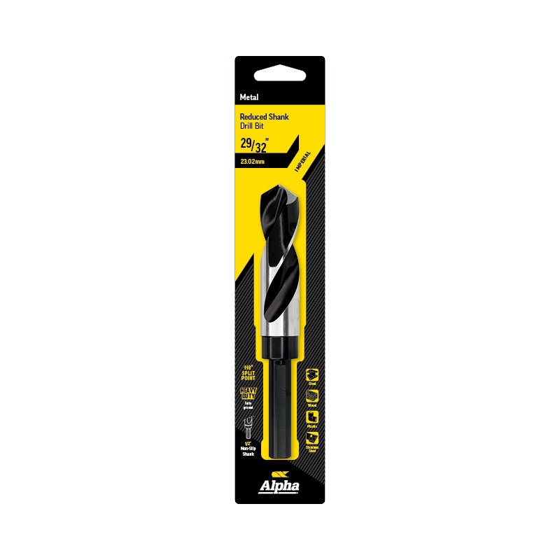 Alpha Reduced Shank Drill Bit 29/32" Imperial
