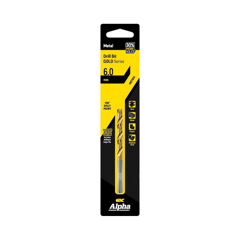 Alpha Gold Series Jobber Drill Metric 6.0mm