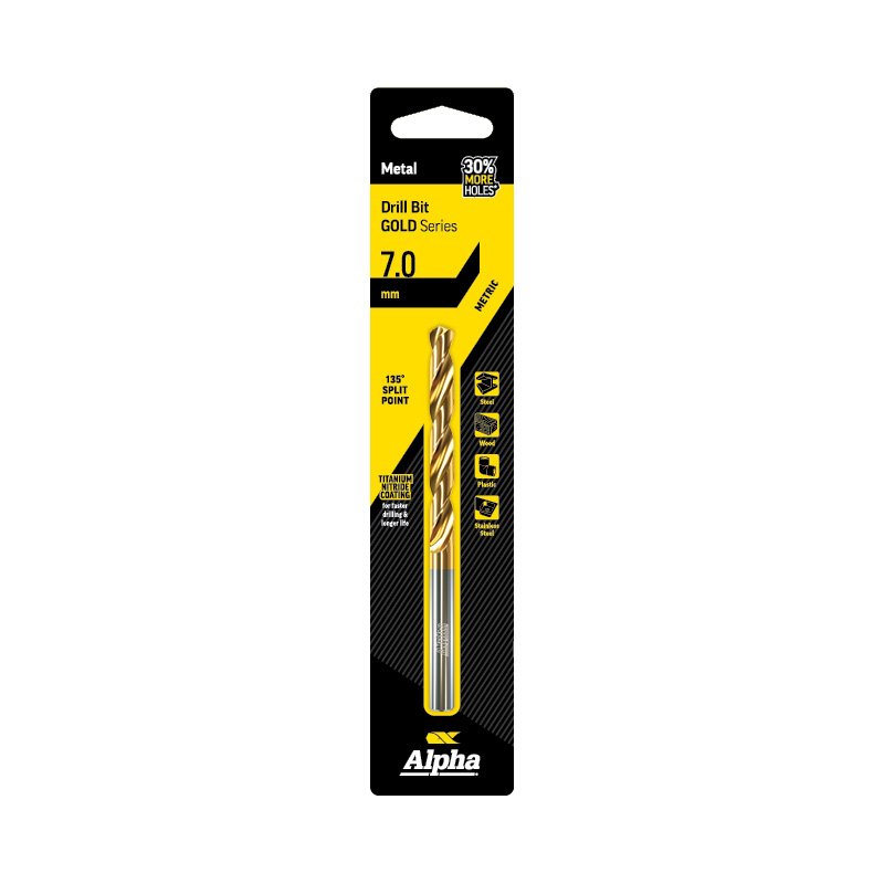 Alpha Gold Series Jobber Drill Metric 7.0mm