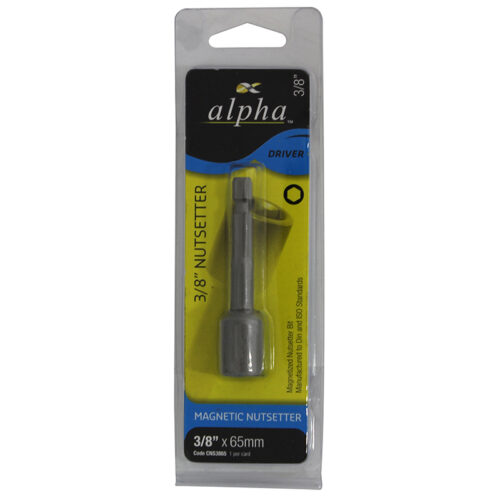 Alpha Magnetic Nutsetter Carded 3/8 x 65
