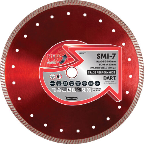 DART Red Ten SMI-7 Trade Blade 230 x 22mm Bore x 8 Segment