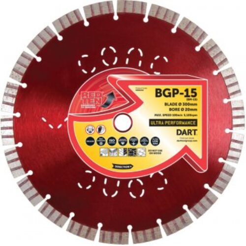 DART Red Ten BGP-15 Ultra Blade 350 x 25mm Bore x 15 Segment