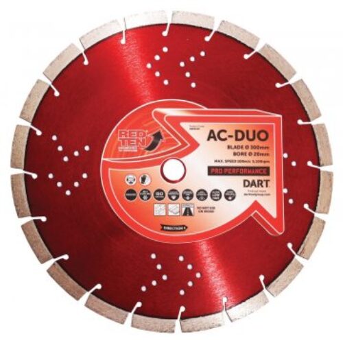 DART Red Ten AC-DUO Pro Blade 450 x 25.4mm Bore x 12 Segment
