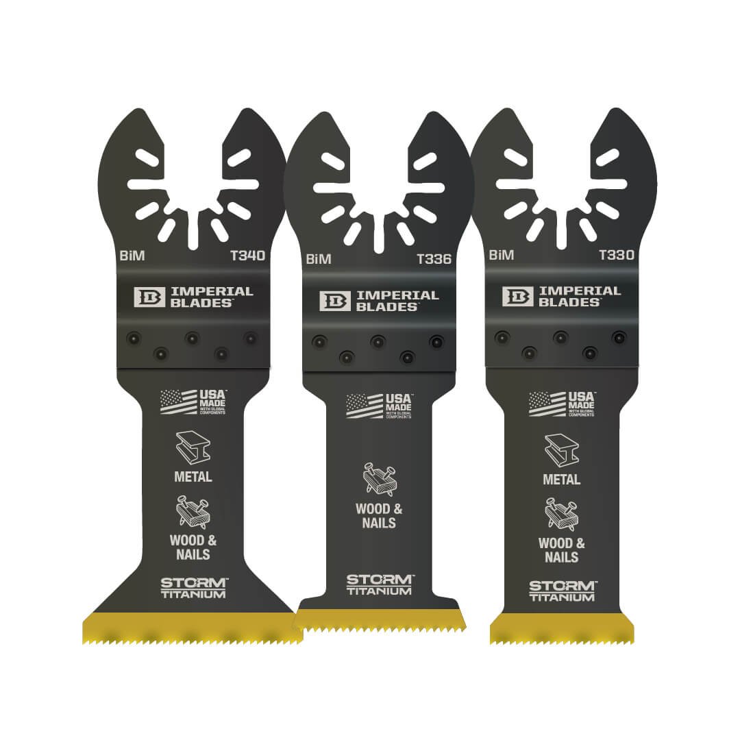 Imperial Oscillating Blade Metal/Wood Variety 3 Pack
