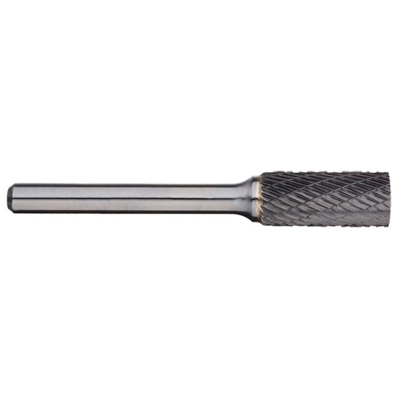 Alpha 3/8" Cylindrical Carbide Burr - 1/4" Shank Long Series
