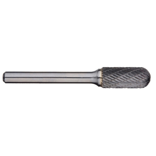 Alpha 1/4“ Cylindrical Ball Nose Carbide Burr – 1/4” Shank Long Series