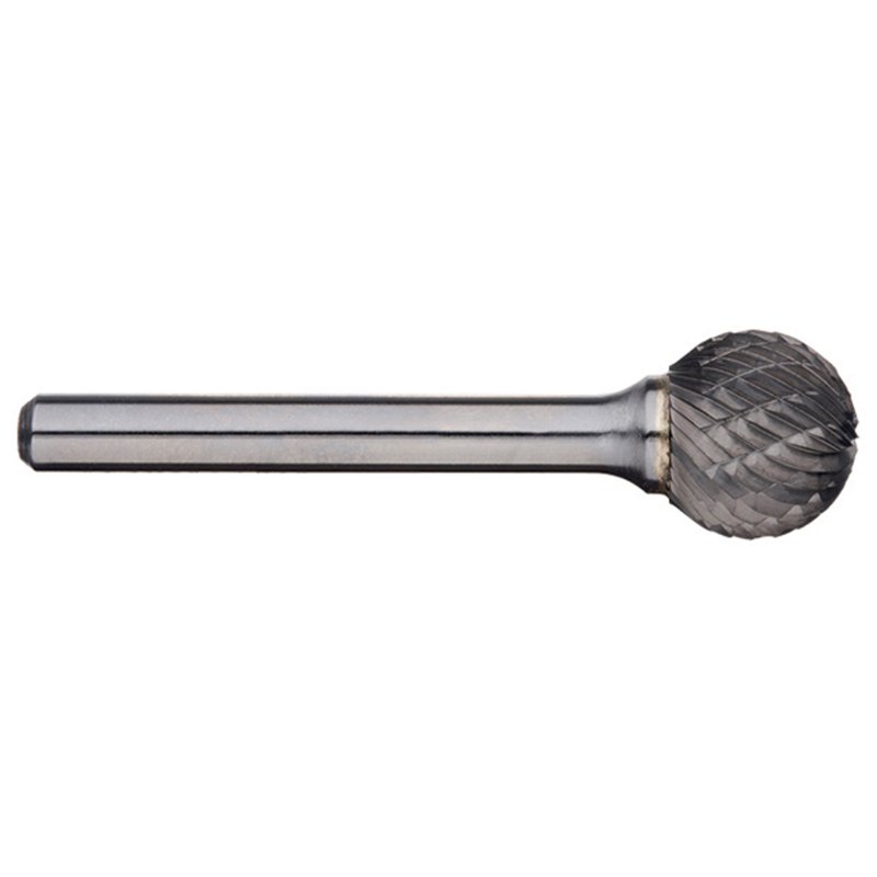 Alpha 3/8" Ball Carbide Burr - 1/4" Shank Long Series