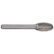 Alpha 12.7mm Oval Carbide Burr - 6mm Shank Long Series