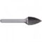 Alpha 1/2“ Tree Pointed Nose Carbide Burr - 1/4” Shank