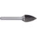 Alpha 5/16“ Tree Pointed Nose Carbide Burr - 1/4” Shank