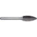 Alpha 5/8“ Flame Carbide Burr - 1/4” Shank