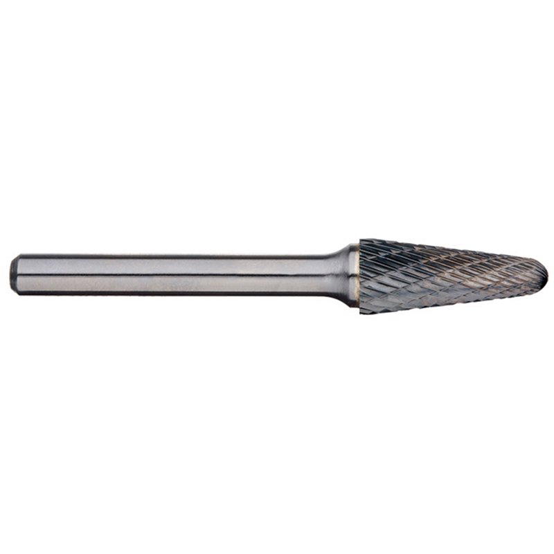 Alpha 3/8“ Included Angle Carbide Burr - 1/4" Shank Long Series