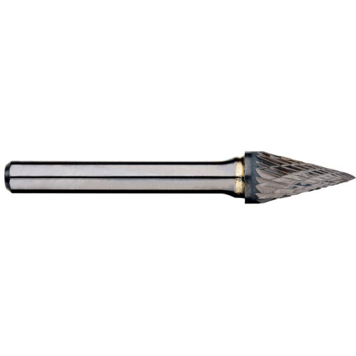 Alpha 1/4“ Pointed Cone Carbide Burr – 1/4” Shank