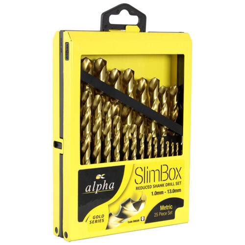Alpha Drill Set Gold Series Metric 1.0 – 13mm 25pc