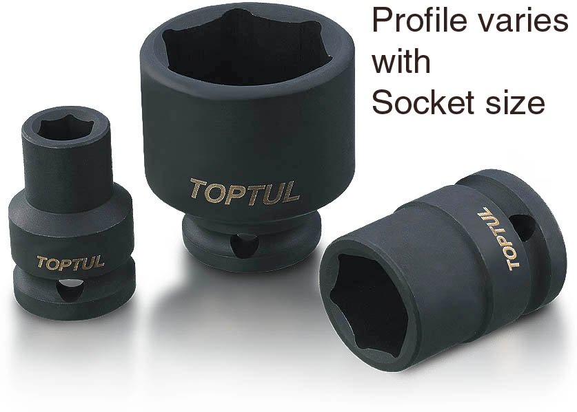 Impact Socket Std 3/4"Dr x 38mm