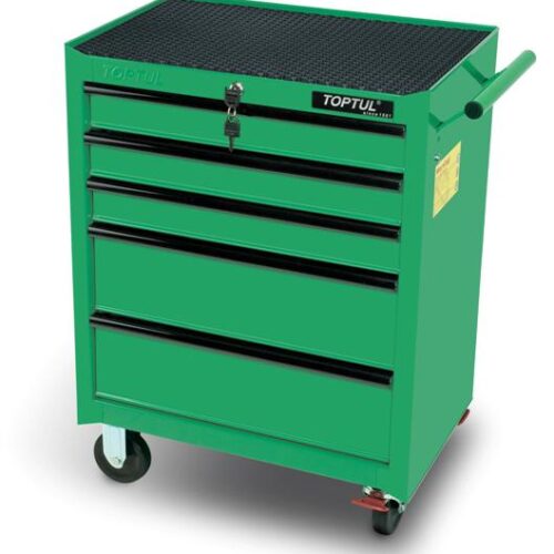 Roll Cabinet 5 Drawer Mobile GREEN SMALL