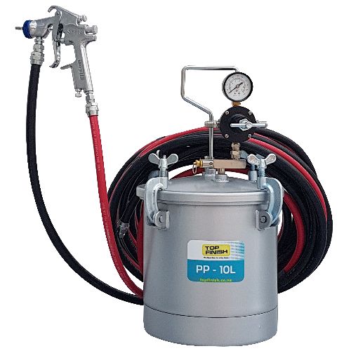 Almax 10L Pressure Pot Kit 5m hoses & S-770 spray gun 1.2mm