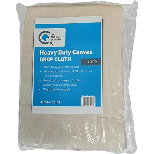 Almax Canvas Drop Cloth 9′ x 12′ Heavy Duty