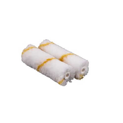 Almax Mini Paint Roller Yellow Stripe 2 pack