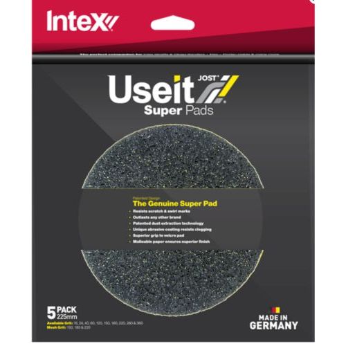 Intex Useit® Yellow SuperPad 225mm 16 grit 5 pack
