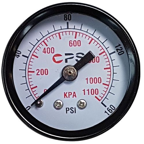 Pressure Gauge 40mm 1/8 rear entry 1000kpa 160psi
