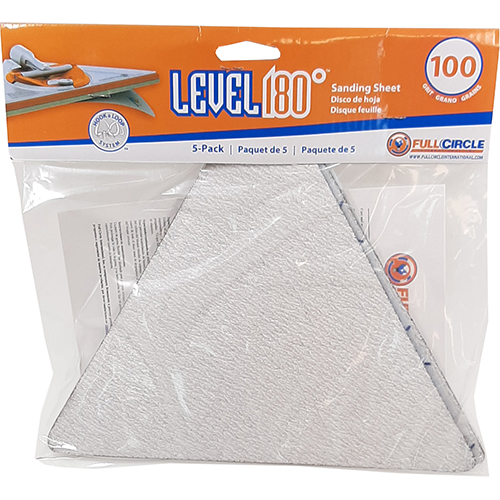 Trigon 180° Triangle Sandpaper 100 grit 5 pack