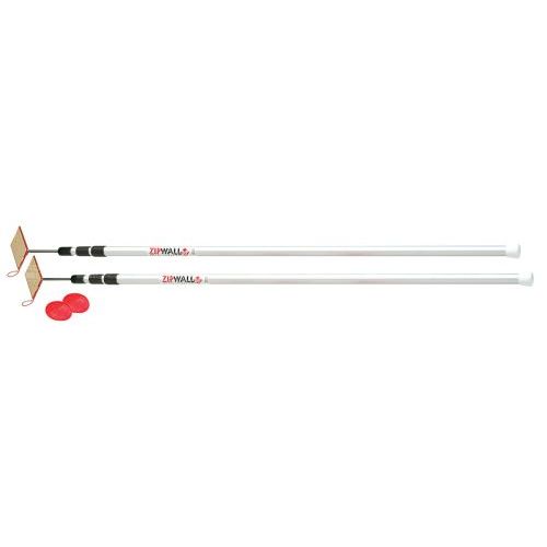 ZIPWALL® Aluminium Pole Kit 2 Pack 3.7 metre