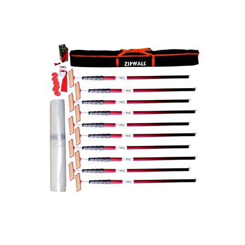 ZIPWALL® Super Tall Pole Kit 6.1 metre 10 pack
